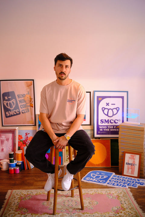 Breakfast Service Shirt - Rose